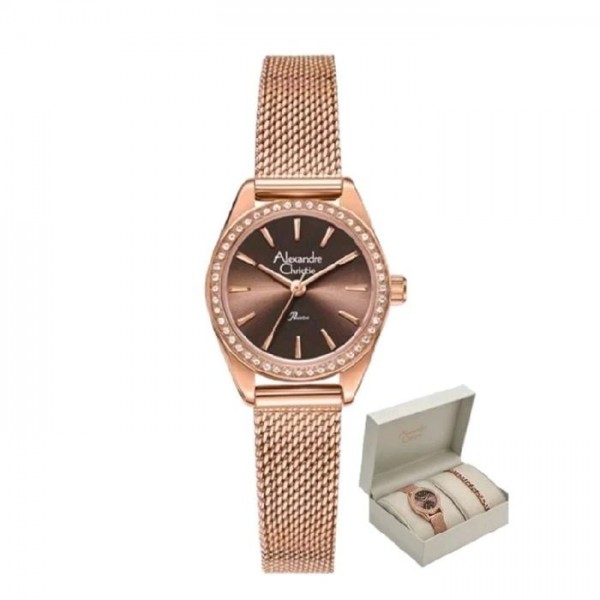 Alexandre Christie AC 2C30 Rosegold Brown LHBRGBO Box Set